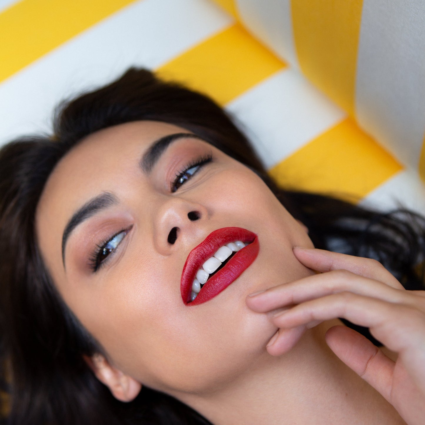 RED LIPSTICK ON LIPS